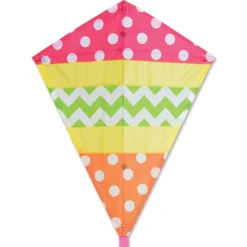 Kites 25 In. Diamond Kite - Cheerful Premier Kites