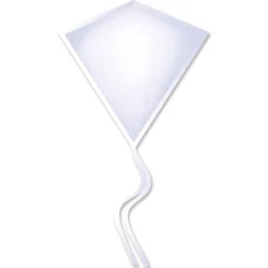 30 In. Diamond Kite - White (Bold Innovations) Diamonds