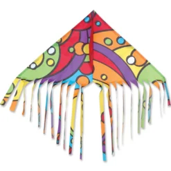 Kites Fringe Delta Kite - Rainbow Orbit