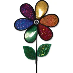 Bold Innovations 12 In. Flower Spinner - Rainbow Holographic