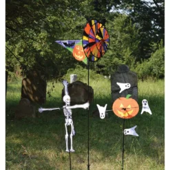 WindGarden 10 In. WhirliGig Spinner - Pumpkin WindGarden