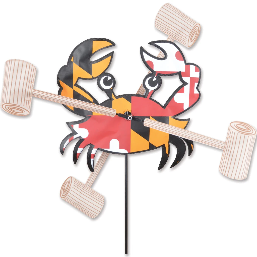 WindGarden WhirliGig Spinner - 18 In. Maryland Flag Crab WindGarden