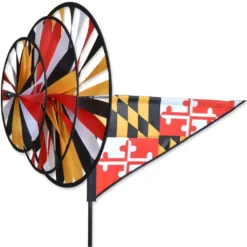 WindGarden Triple Spinner - Maryland Flag