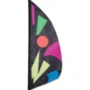 WindGarden 3.5 Ft. Feather Banner-Midnite Jazz