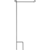 Accent Home & Garden 41 In. Garden Flag Pole Accent