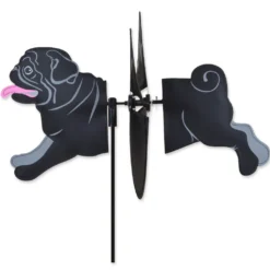 WindGarden WindGarden Petite Spinner - Black Pug