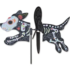 WindGarden Petite Spinner - Day Of The Dead Dog