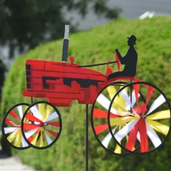 WindGarden 29 In. Old Tractor Spinner - Red WindGarden