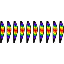 WindGarden WindGarden 12 In. Hot Air Balloon - Double Rainbow Chevron