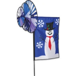 WindGarden Triple Spin Banner - Snowman