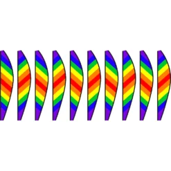 WindGarden 26 In. Hot Air Balloon - Traditional Rainbow