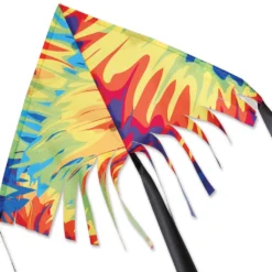 Kites 24 In. Fringe Delta Kite - Tie Dye
