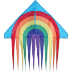 Kites 56 In. Stream Delta Kite - Rainbow