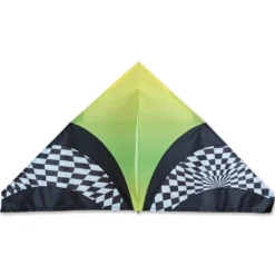 Kites 56 In. Delta Kite - Green Op Art Premier Kites