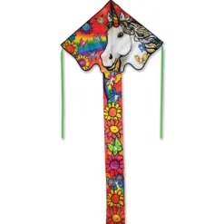 Kites Premier Kites Large Easy Flyer Kite - Unicorn Flowers