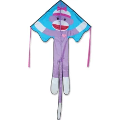 Kites Premier Kites Large Easy Flyer Kite - Girly Sock Monkey