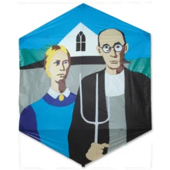Collections Kites Collections Rokkaku Kite - American Gothic