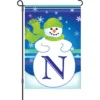 Accent Home & Garden 12 In. Winter Monogram Flag - N