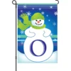 Accent Home & Garden 12 In. Winter Monogram Flag - O