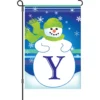 Accent Home & Garden Accent 12 In. Winter Monogram Flag - Y