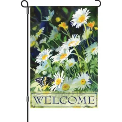 Accent Home & Garden Accent 12 In. Flag - Welcome Daisies