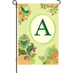 Accent Home & Garden 12 In. Spring Monogram Flag - A