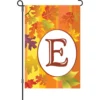 Accent Home & Garden 12 In. Fall Monogram Flag - E