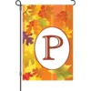 Accent Home & Garden 12 In. Fall Monogram Flag - P