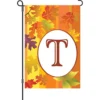 Accent Home & Garden Accent 12 In. Fall Monogram Flag - T