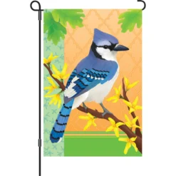 Accent Home & Garden 12 In. Flag - Blue Jay In Spring Accent