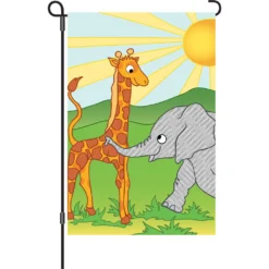 Accent Home & Garden 12 In. Flag - Zoo Pals