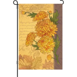 Accent Home & Garden - Sale 12 In. Flag - Chrysanthemums