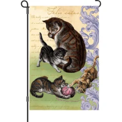 Accent Home & Garden 12 In. Flag - Feline Family Accent