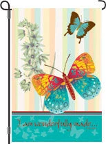 Accent Home & Garden Accent 12 In. Flag - Wonderful Butterflies