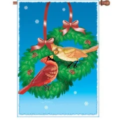 Accent Home & Garden - Sale Accent 28 In. Flag - Christmas Cardinals