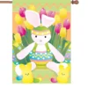 Accent Home & Garden Accent 28 In. Flag - Springtime Bunny
