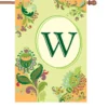 Accent Home & Garden Accent 28 In. Spring Monogram Flag - W