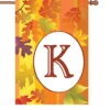 Accent Home & Garden Accent 28 In. Fall Monogram Flag - K
