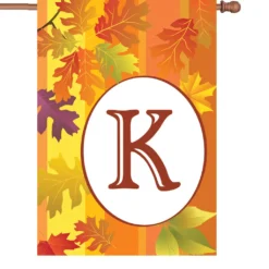 Accent Home & Garden Accent 28 In. Fall Monogram Flag - K