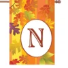 Accent Home & Garden 28 In. Fall Monogram Flag - N