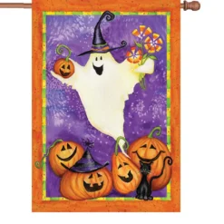 Accent Home & Garden 28 In. Halloween House Flag - Ghostly Gifts
