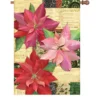Accent Home & Garden Accent 28 In. Flag - Yuletide Poinsettia