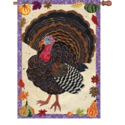 Accent Home & Garden 28 In. Flag - Textured Turkey Accent