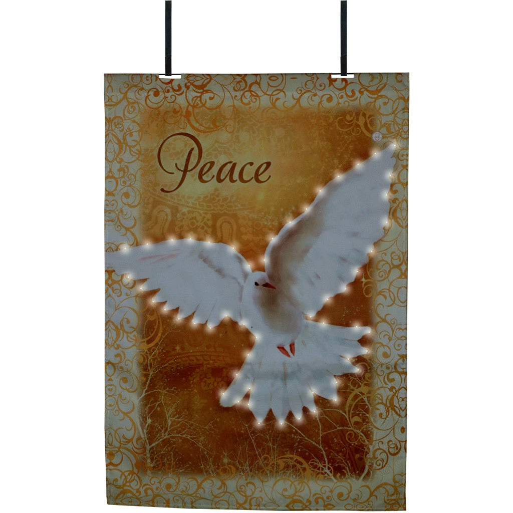 Accent Home & Garden Accent 28 In. Flag - Heaven Peace (Fiber Optic)