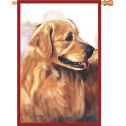 Accent Home & Garden 28 In. Flag - Golden Retriever Accent