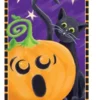 Accent Home & Garden Accent 28 In. Halloween House Flag - Halloween Surprise Cat And Pumpkin
