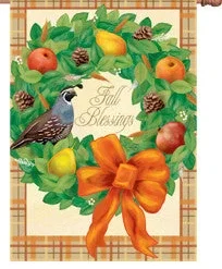 Accent Home & Garden Accent 28 In. Flag - Fall Blessings