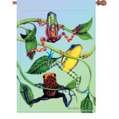 Accent Home & Garden 28 In. Flag - Hanging Tree Frog