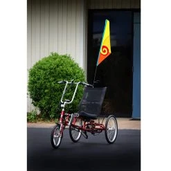 SoundWinds Spiral Recumbent Bike Flag - Yellow