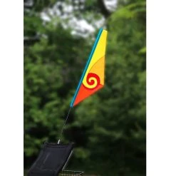 SoundWinds Spiral Recumbent Bike Flag - Yellow